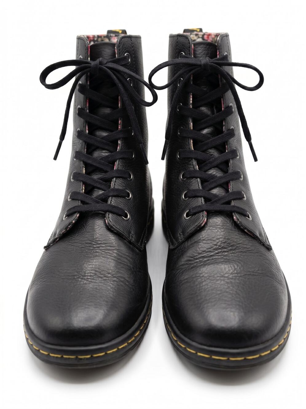 Dr. Martens y2k sz. 11 Stratford Leather Floral fold-down 9-eye 90’s Boots AW004